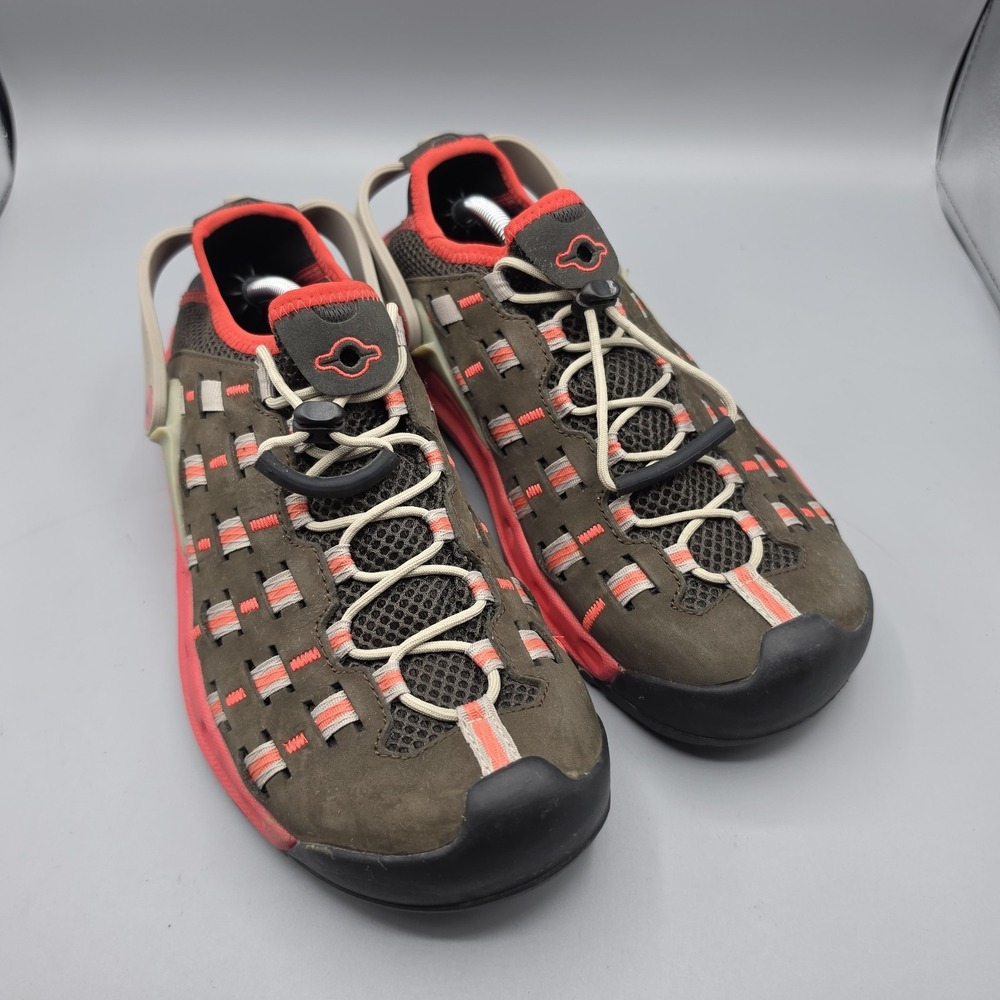 Salewa Capsico Shoes Womens 9 Brown Red Leather Mesh Running Hiking Water Sandal